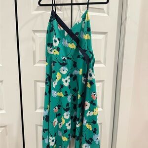 Banana Republic Teal Floral Dress